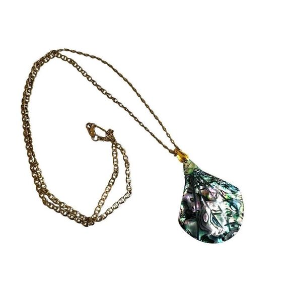 Abalone pendant necklace - Picture 6 of 9